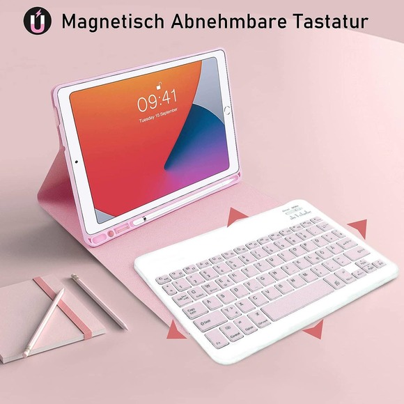 Black ultra-thin keyboard Bluetooth-Long Life-for iPad-Galaxy-Smartphones ETC - Picture 7 of 10